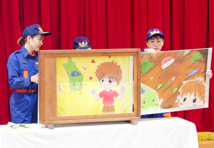 黒部市消防団　女性分団　防火指導